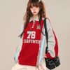 New Style Trends - Varsity Lace Retro Sweatshirt - Outfit Ideas