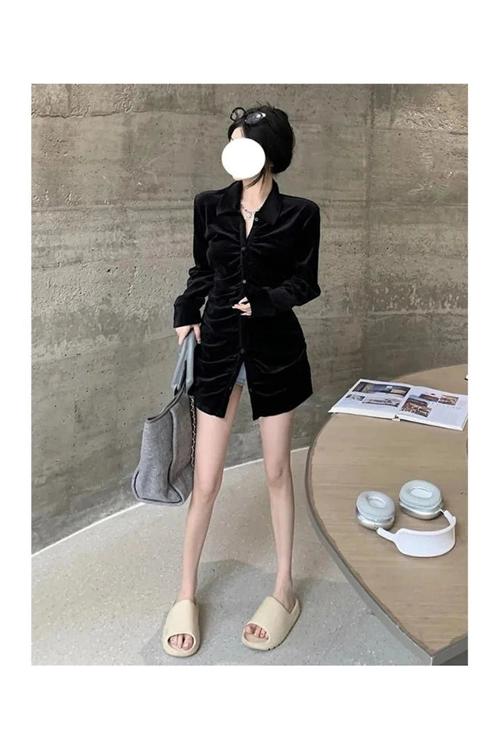 New Style Trends - Velvet Pleated Blouse - Outfit Ideas New Style Trends - Velvet Pleated Blouse - Outfit Ideas