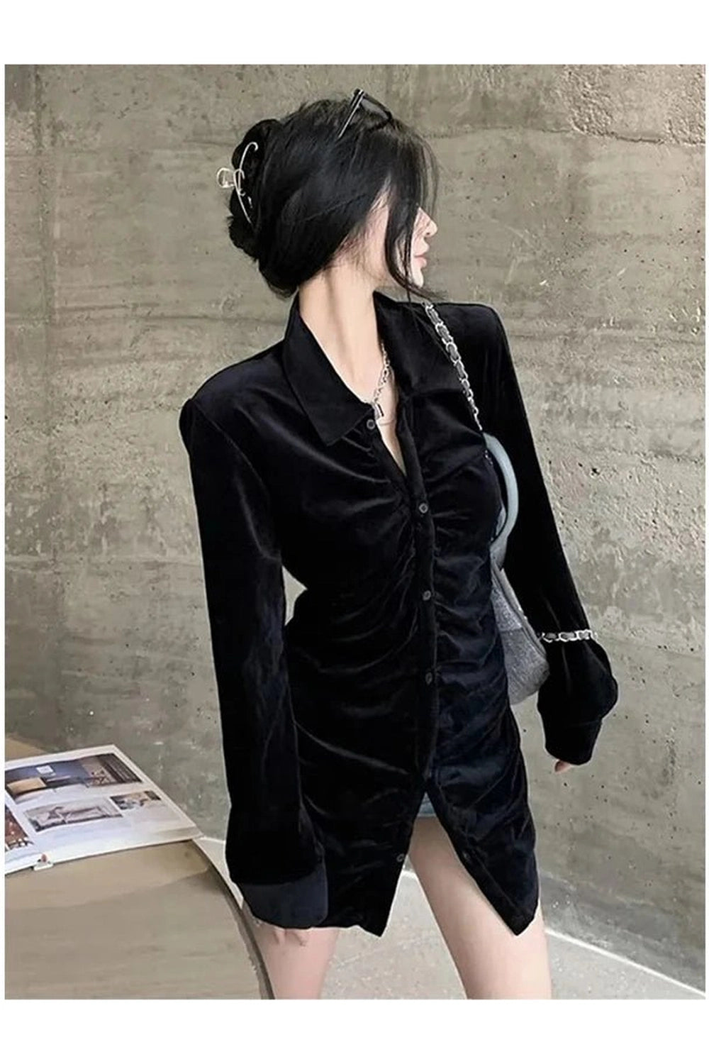 New Style Trends - Velvet Pleated Blouse - Outfit Ideas New Style Trends - Velvet Pleated Blouse - Outfit Ideas