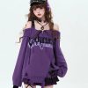 New Style Trends - Violet Rebellion Chain Pastel Goth Sweater - Outfit Ideas