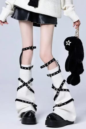 New Style Trends - Violet Vengeance Pastel Goth Leg Warmers - Outfit Ideas