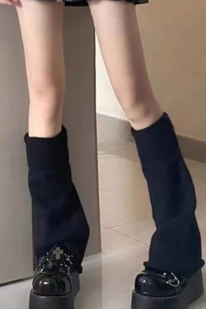 New Style Trends - Violet Vengeance Pastel Goth Leg Warmers - Outfit Ideas