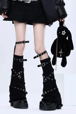 New Style Trends - Violet Vengeance Pastel Goth Leg Warmers - Outfit Ideas
