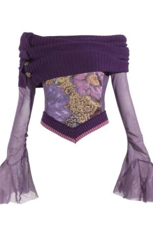 New Style Trends - Violet Witch Velvet Alt Top - Outfit Ideas