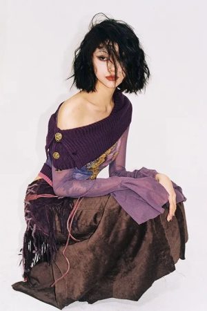 New Style Trends - Violet Witch Velvet Alt Top - Outfit Ideas