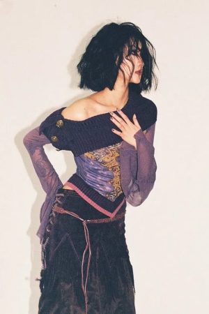 New Style Trends - Violet Witch Velvet Alt Top - Outfit Ideas