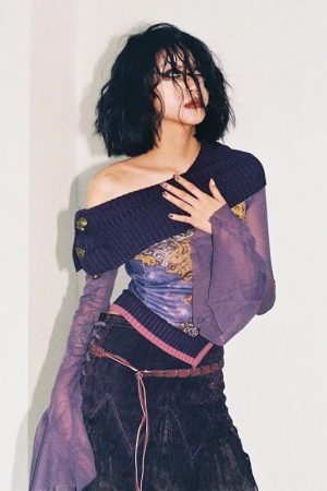 New Style Trends - Violet Witch Velvet Alt Top - Outfit Ideas