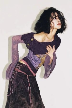 New Style Trends - Violet Witch Velvet Alt Top - Outfit Ideas