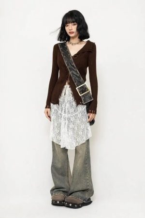 New Style Trends - Wanderer Knit Alt Long Sleeve Top - Outfit Ideas