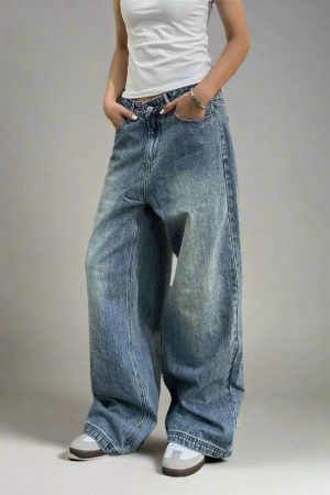 New Style Trends - Washed Oversized Y2k Baggy Jeans - Outfit Ideas