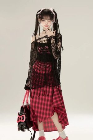 New Style Trends - Webbed Nightmare Alt Mesh Top - Outfit Ideas