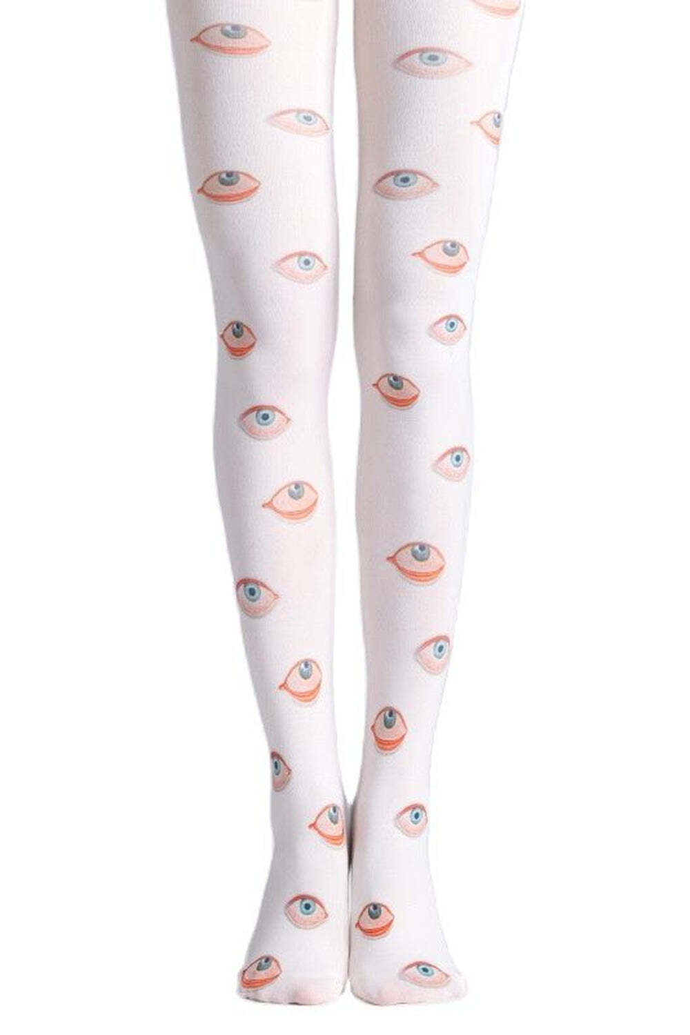 New Style Trends - Weirdcore Eye Print Pantyhose Leggings Stockings - Outfit Ideas