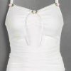 New Style Trends - White Bow Lace Camis Top - Outfit Ideas