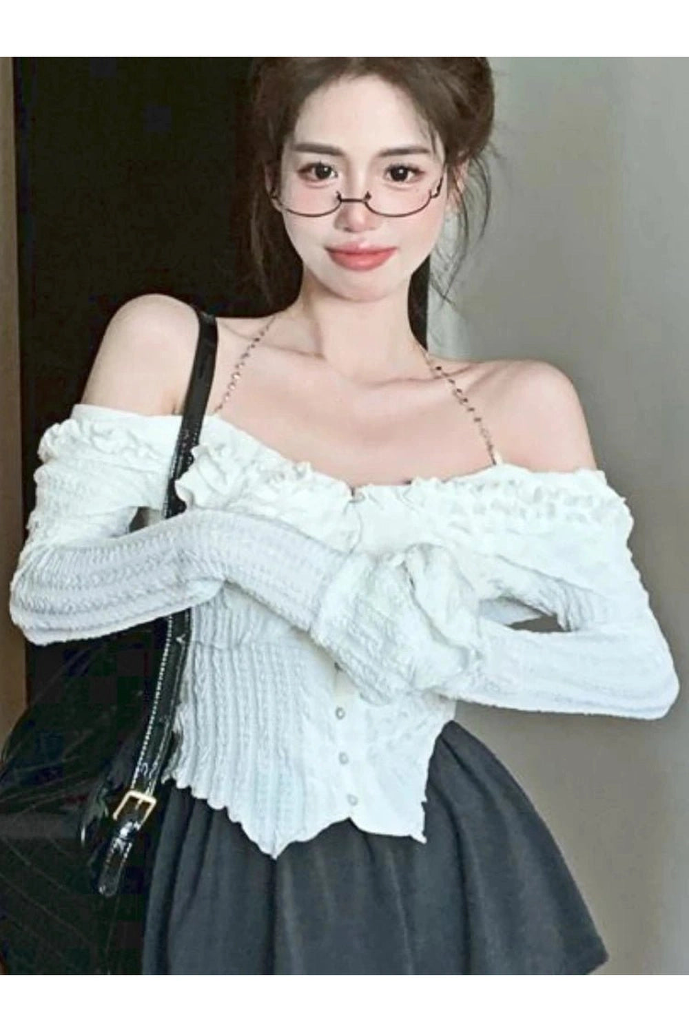New Style Trends - White Ruffle Kawaii Blouse - Outfit Ideas New Style Trends - White Ruffle Kawaii Blouse - Outfit Ideas