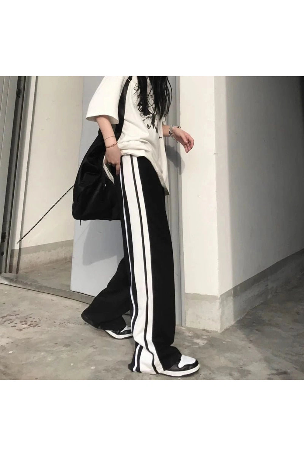 New Style Trends - White Striped Wide Leg Pants - Outfit Ideas