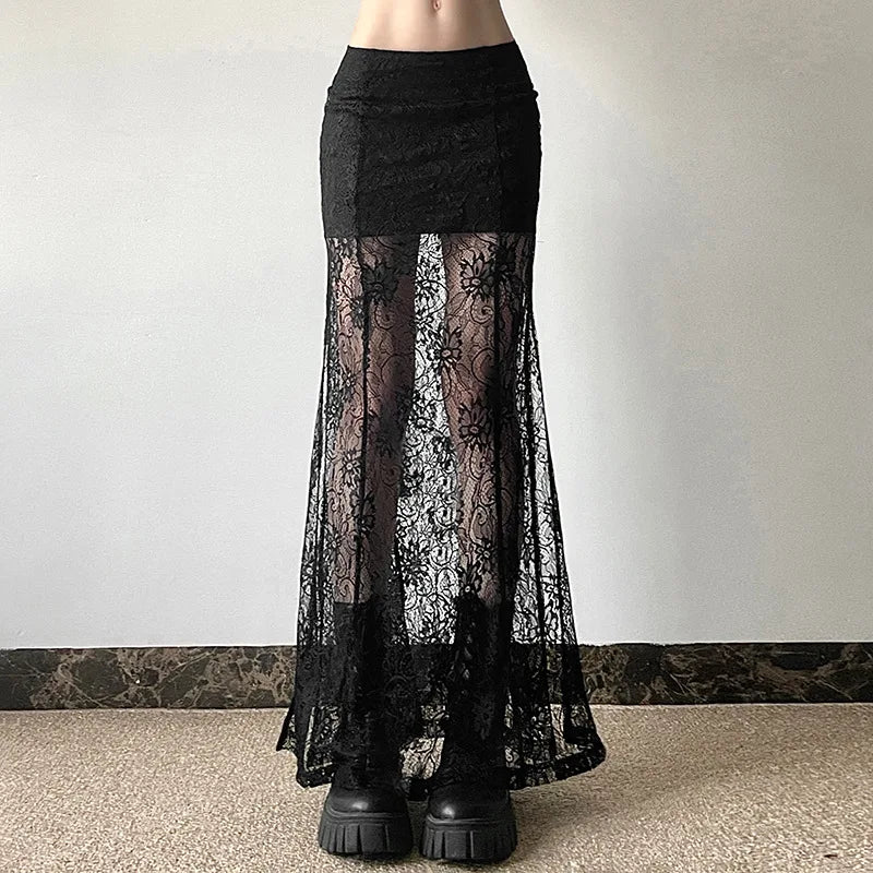 New Style Trends - Widow Bloom Lace Alt Skirt - Outfit Ideas