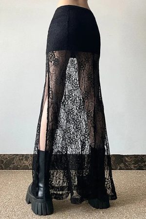 New Style Trends - Widow Bloom Lace Alt Skirt - Outfit Ideas