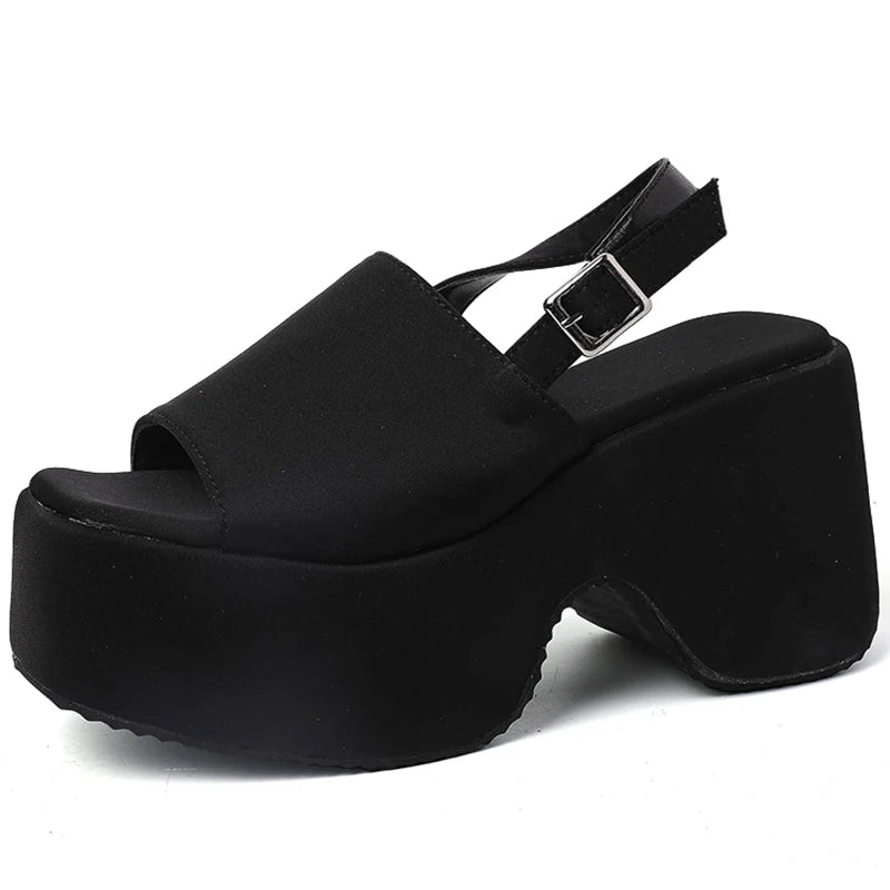 New Style Trends - Wild Prowl Leopard Chunky Aesthetic Sandals - Outfit Ideas