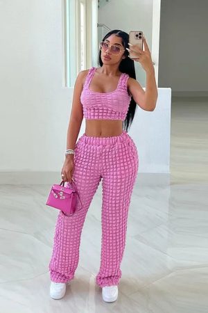 New Style Trends - Women Pink 2 Piece Sets - Outfit Ideas