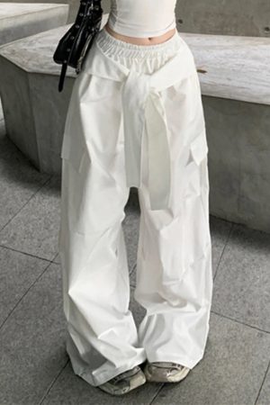 New Style Trends - Wrap Strap Street Cargo Y2k Pants - Outfit Ideas