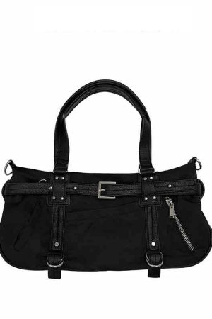 New Style Trends - Y2K Baddie Belted Handbag - Outfit Ideas