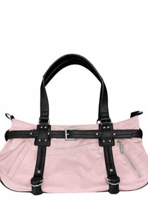 New Style Trends - Y2K Baddie Belted Handbag - Outfit Ideas