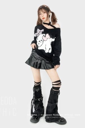 New Style Trends - Y2k Chaos Buckle Leg Warmers - Outfit Ideas