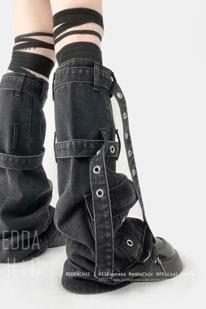 New Style Trends - Y2k Chaos Buckle Leg Warmers - Outfit Ideas