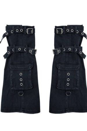 New Style Trends - Y2k Chaos Buckle Leg Warmers - Outfit Ideas