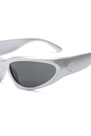New Style Trends - Y2k Cyberwave Slim Shield Sunglasses - Outfit Ideas