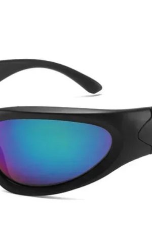 New Style Trends - Y2k Cyberwave Slim Shield Sunglasses - Outfit Ideas
