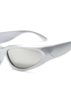 New Style Trends - Y2k Cyberwave Slim Shield Sunglasses - Outfit Ideas