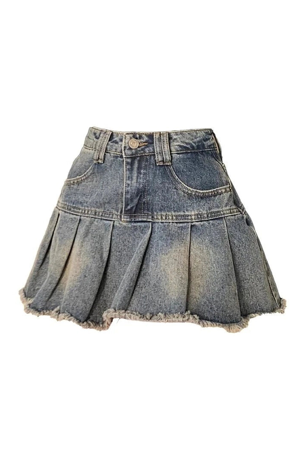 New Style Trends - Y2k Denim High Waist Mini Skirt - Outfit Ideas
