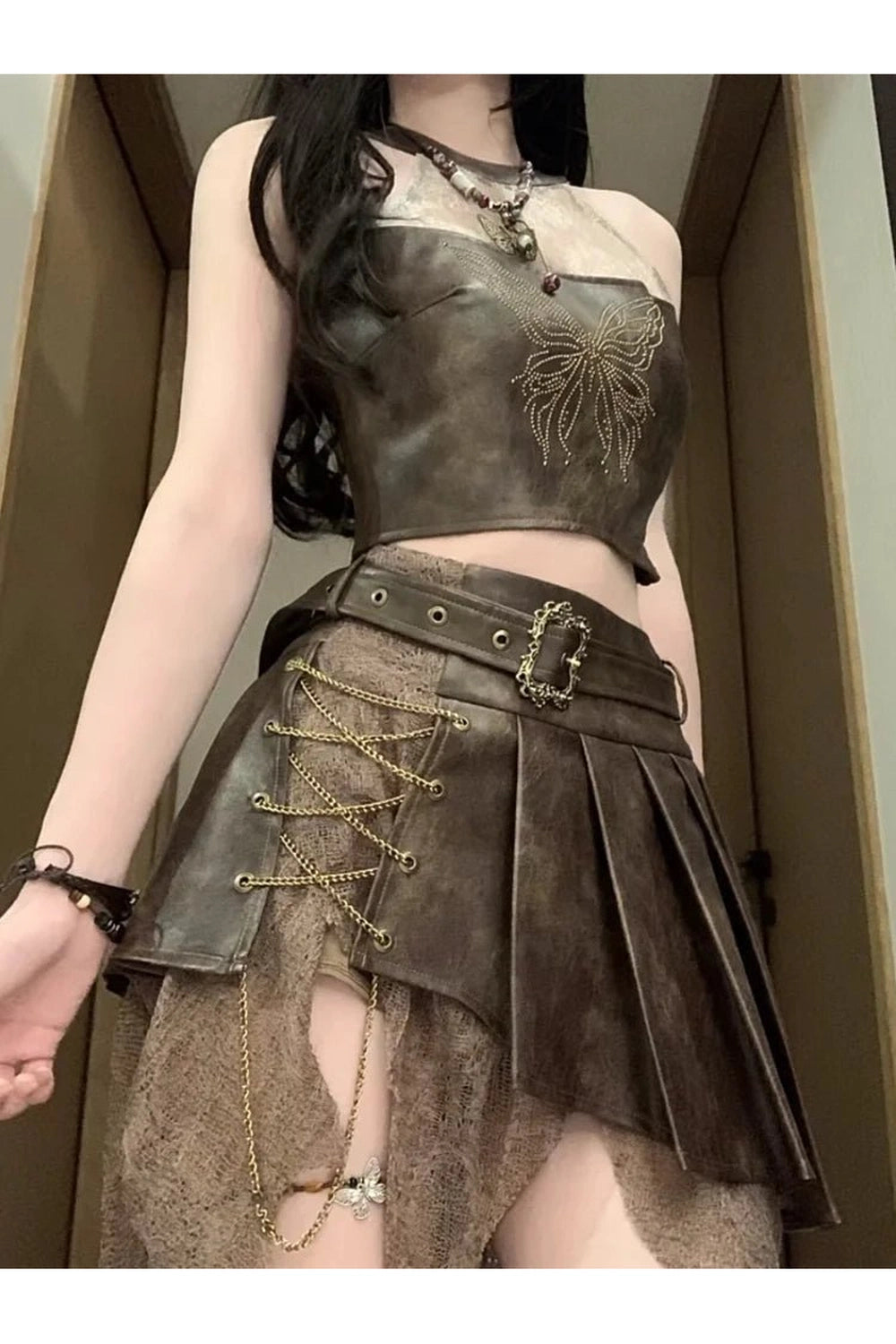 New Style Trends - Y2k Edgy Warrior Outfit Set - Outfit Ideas