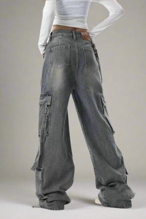New Style Trends - Y2k Extreme Wide-Leg Cargo Jeans - Outfit Ideas
