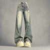 New Style Trends - Y2k Fade Distressed Wide-Leg Jeans - Outfit Ideas