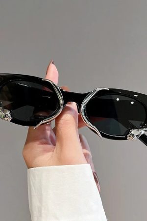 New Style Trends - Y2k Flame Cat-Eye Sunglasses - Outfit Ideas