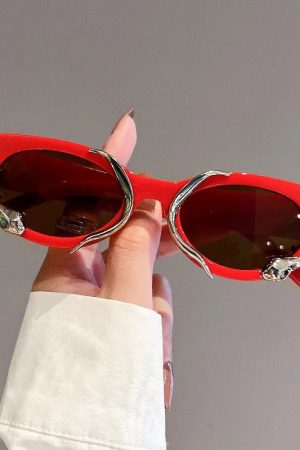New Style Trends - Y2k Flame Cat-Eye Sunglasses - Outfit Ideas