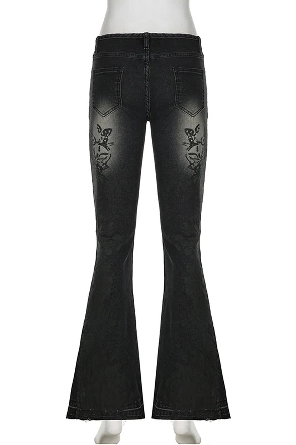 New Style Trends - Y2k Floral Flare Low Rise Jeans - Outfit Ideas