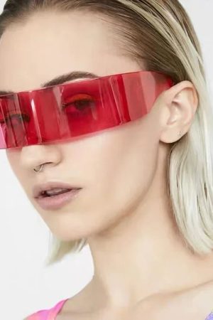 New Style Trends - Y2k Futurewave Chrome Sunglasses - Outfit Ideas