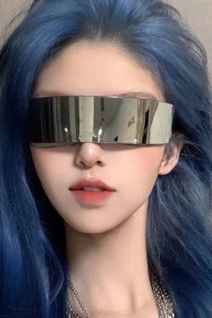 New Style Trends - Y2k Futurewave Chrome Sunglasses - Outfit Ideas