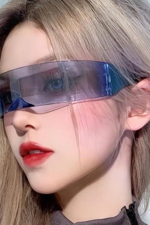 New Style Trends - Y2k Futurewave Chrome Sunglasses - Outfit Ideas