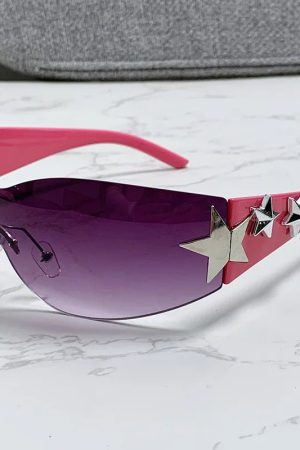 New Style Trends - Y2k Galactic Shield Sunglasses - Outfit Ideas