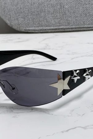 New Style Trends - Y2k Galactic Shield Sunglasses - Outfit Ideas