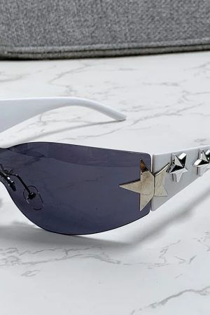 New Style Trends - Y2k Galactic Shield Sunglasses - Outfit Ideas