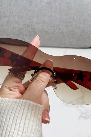 New Style Trends - Y2k Galactic Shield Sunglasses - Outfit Ideas