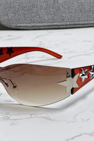 New Style Trends - Y2k Galactic Shield Sunglasses - Outfit Ideas