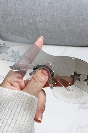 New Style Trends - Y2k Galactic Shield Sunglasses - Outfit Ideas