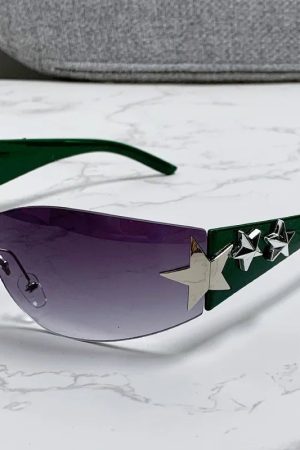 New Style Trends - Y2k Galactic Shield Sunglasses - Outfit Ideas