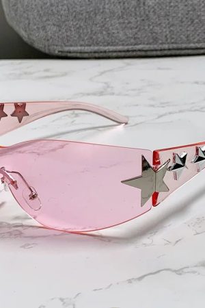 New Style Trends - Y2k Galactic Shield Sunglasses - Outfit Ideas